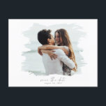 Modern Photo Save the Date PostCard<br><div class="desc">Romantic modern and minimal wedding photo invitations</div>