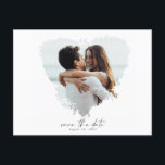 Modern Photo Save the Date PostCard<br><div class="desc">Romantic modern and minimal wedding photo invitations</div>