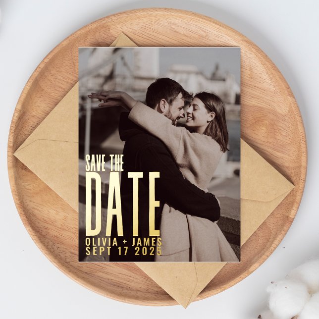 Modern Photo Save the Date Wedding Announcement (Creator Uploaded)