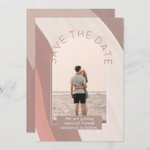 Modern Photo Save The Dates Wedding Invitation