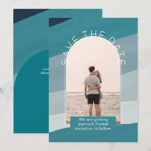 Modern Photo Save The Dates Wedding Invitation