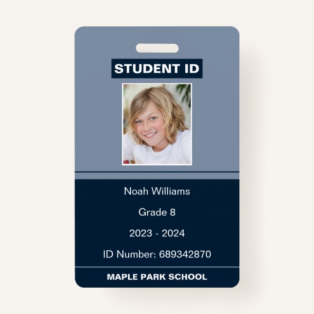 Modern Photo School Student ID  ID Badge (Front)