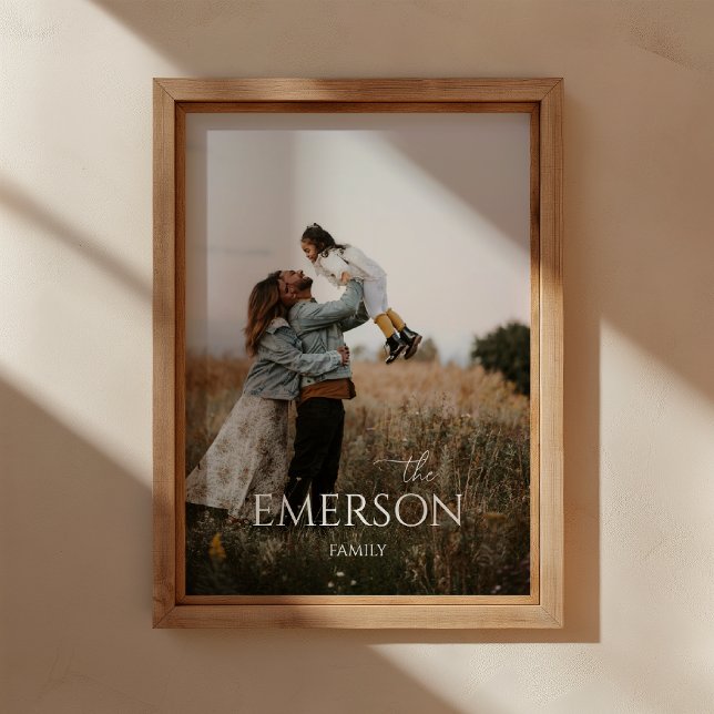 Modern Photo Script Family Keepsake Wall Art (Creator Uploaded)