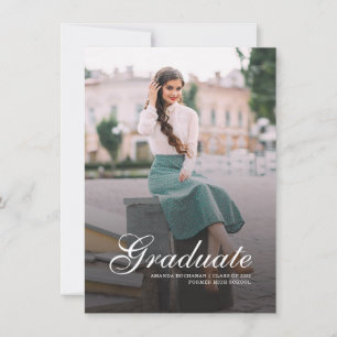 Modern Photo Script Graduation 2025 Announcement