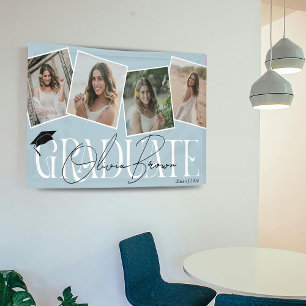 Modern Photo & Signature Graduation Party  Banner