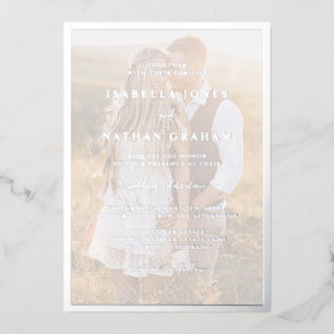 Modern Photo Silver Wedding
