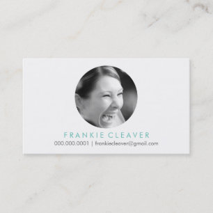 MODERN PHOTO SPOT headshot simple bold circle Business Card