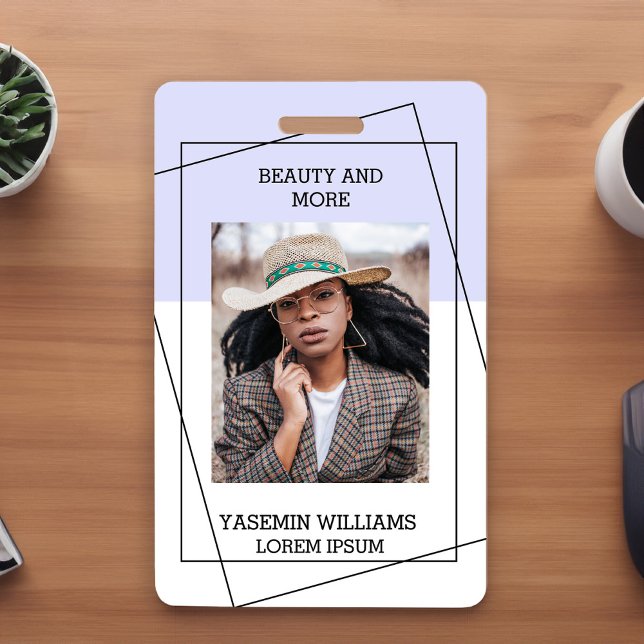 Modern Photo Studio Business ID Card ID Badge (Creator Uploaded)