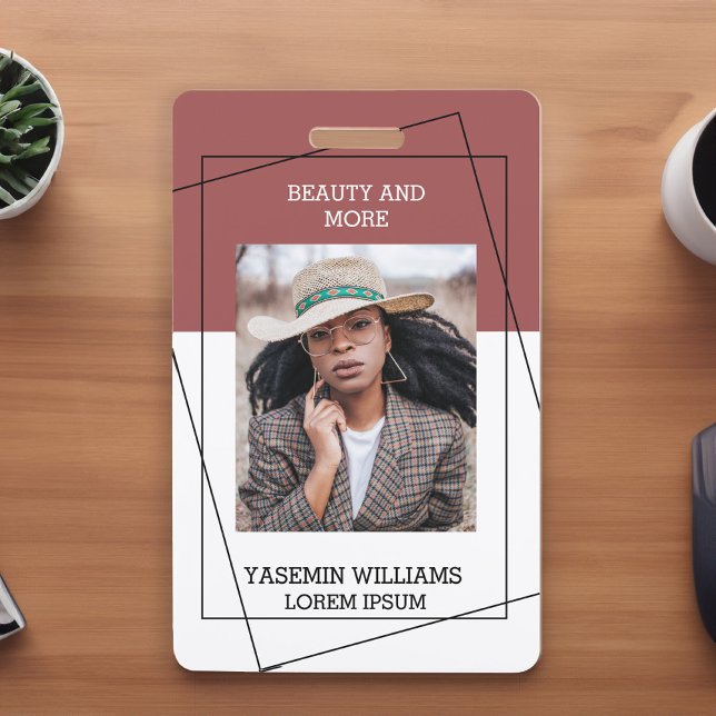 Modern Photo Studio Business ID Card ID Badge (Creator Uploaded)