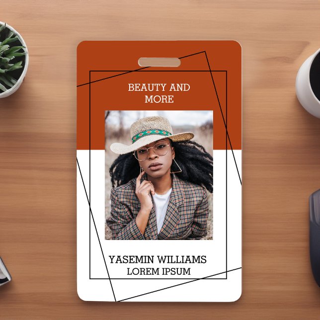 Modern Photo Studio Business ID Card ID Badge (Creator Uploaded)