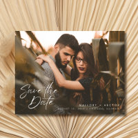 Modern Photo Stylish Wedding Save the Date