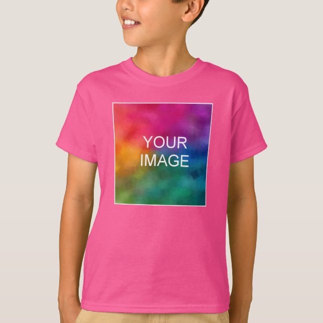 Modern Photo Template Youth Kids Boys Buy Online T-Shirt (Front)
