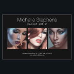 Modern Photo Trio for Makeup Artists Black Flyer<br><div class="desc">Coordinates with the Modern Photo Trio for Makeup Artists Black Business Card Template by 1201AM. The clean and modern layout on this photography-themed flyer template allows you to display your own photos for a beautiful promotional piece. Designed for makeup artists, hairstylists, salons and photographers. Just update the stock photos with...</div>