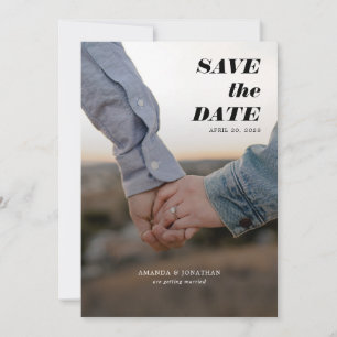 Modern Photo Typography Save The Date