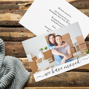 Modern Photo We Have Moved New Address Announcement