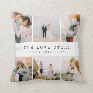 Modern Photo Wedding Cushion