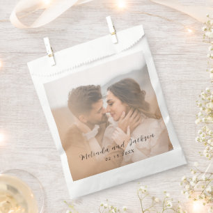 Modern Photo Wedding Favour Bags