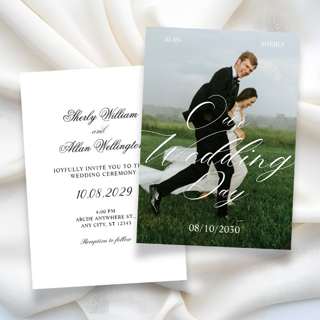 Modern photo wedding invitation (Creator Uploaded)