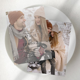 Modern Photo Wedding Invitation