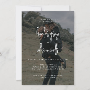 Modern Photo Wedding Invitation