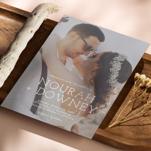 Modern Photo Wedding Invitation Simple & Elegant