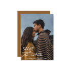 Modern Photo Wedding & Minimalist Save the Date 