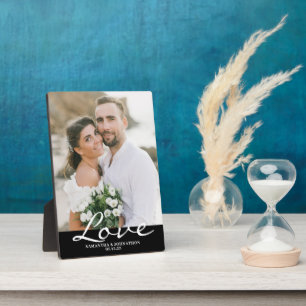 Modern Photo Wedding  Plaque