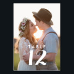 Modern Photo Wedding Reception  Table Number<br><div class="desc">Upload your favourite photograph to these custom photo wedding table number cards. Contact me through the contact button below if you need assistance,  I'd be happy to help.</div>