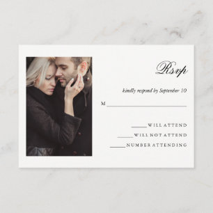 Modern Photo Wedding RSVP Card