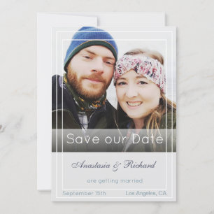 Modern Photo Wedding Save the Date