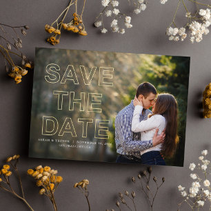 Modern Photo Wedding Save the Date