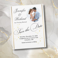 Modern Photo Wedding Save The Date Card