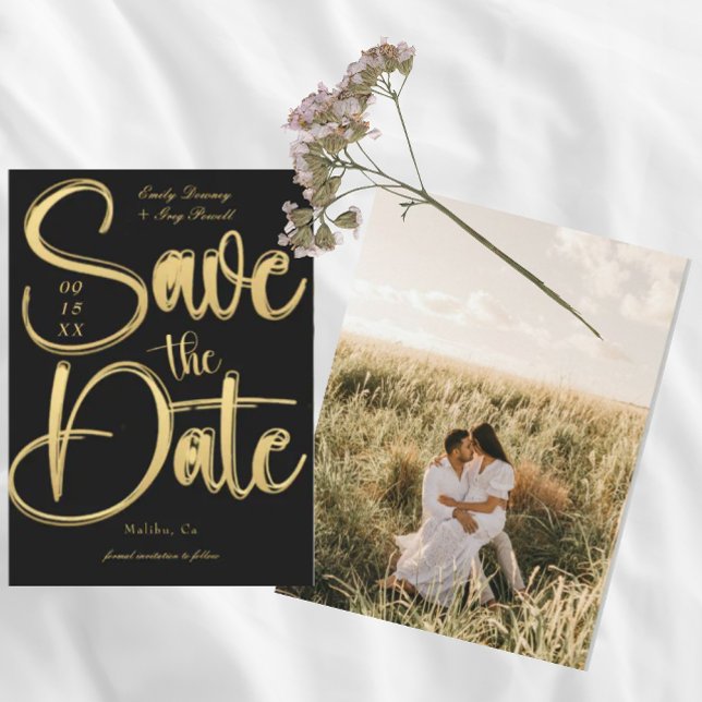Modern Photo Wedding Save the Date Invitation (Creator Uploaded)