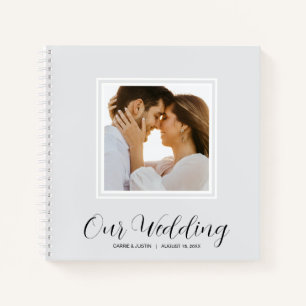 Modern Photo Wedding Spiral Guest Book