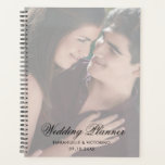 Modern Photo with Elegant Script Wedding Planner<br><div class="desc">Modern planner with a sheer overlay and "Wedding Planner" in an elegant black script font along with your names and wedding date over your favourite picture.  This chic photo planner is perfect for a bride to keep track of wedding plans.</div>