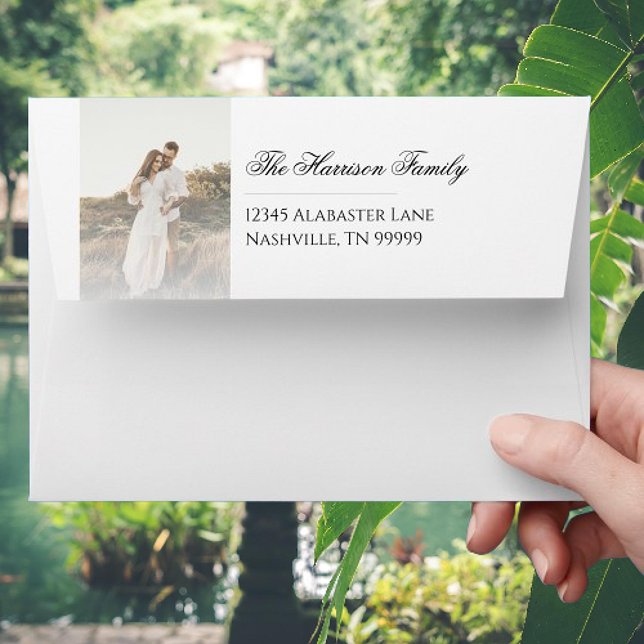 Modern Photo with Overlay Wedding Envelope (Modern Photo with Overlay Wedding Envelope)