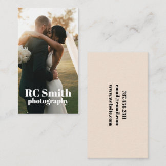 Modern Photographer Business Card