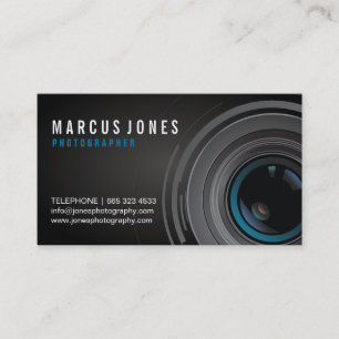 Modern Photographer Business Cards