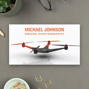 Modern Photographer Drone Photography Business Card