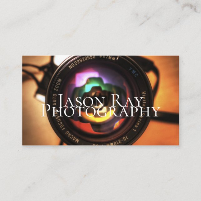 Modern Photography Business Card (Front)