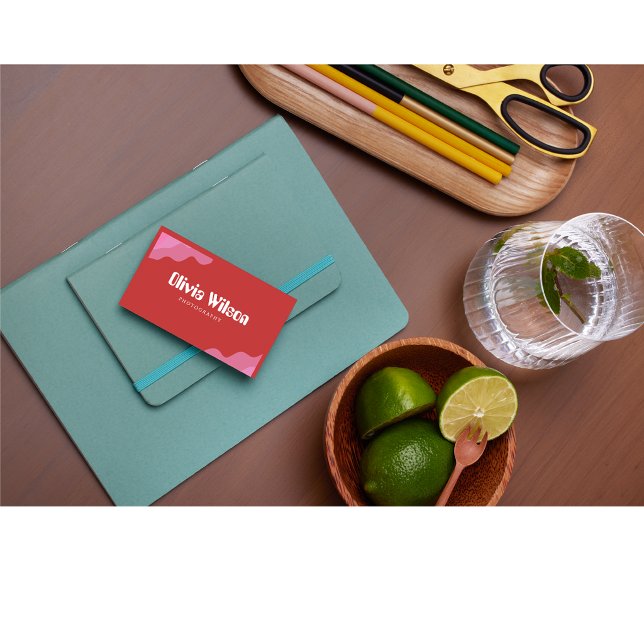 Modern Photography Business Card with QR Code | Pr (Creator Uploaded)