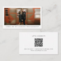 Modern Photography Business Large Photo Stylish QR