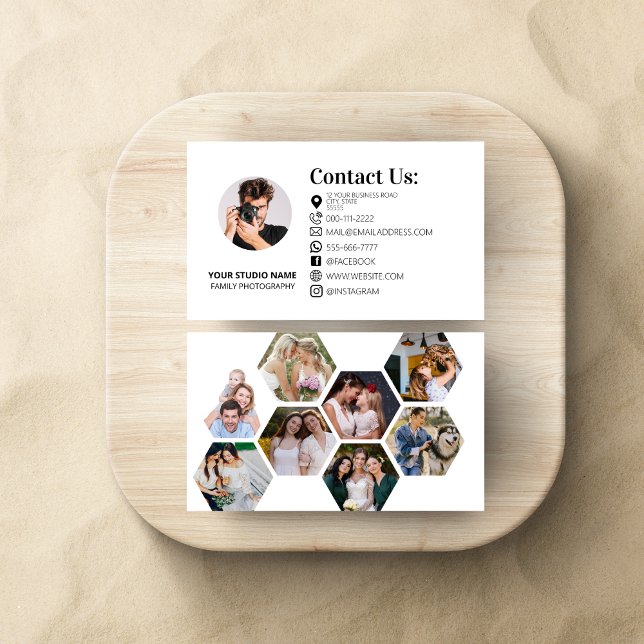 Modern Photography Marketing Camera Photographer Business Card (Creator Uploaded)