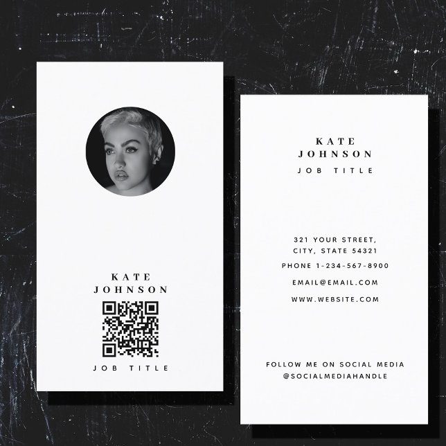 Modern Photography Minimal Simple Photo Business Card (Creator Uploaded)