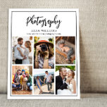 Modern Photography Packages & Pricing Photo<br><div class="desc">Modern, trendy photography packages and pricing photo collage flyer. Design features 6 photos, typography script ''photography'', your name or studio name and website on the front. Personalise further with 3 additional portfolio photos, packages and pricing guide , qr code, your logo and social media on the back. Photography Price List...</div>