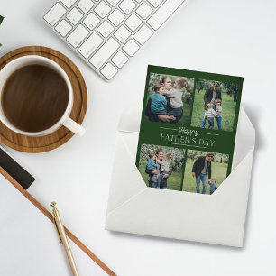 Modern Photos collage Father's day Holiday Card