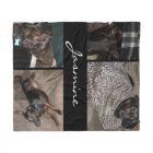 Modern Photos Collage | Fleece Dog Blanket
