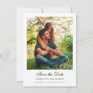 Modern Photos QR Code Wedding Save the Date