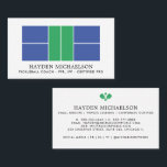 Modern Pickleball Coach Teaching Pro Business Card<br><div class="desc">Simple, modern business card for pickleball coaches or those in a pickleball business - clubs, teams, tournament directors, etc - or use as a calling card so people can contact you to play. Add your name, services, contact info, social media handles and more. You can easily change the colours of...</div>
