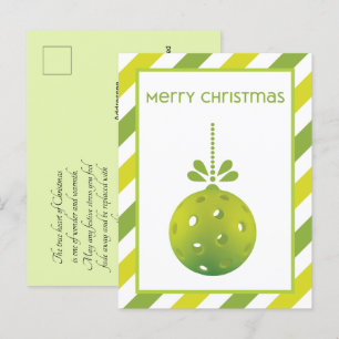 Modern Pickleball, custom text Postcard